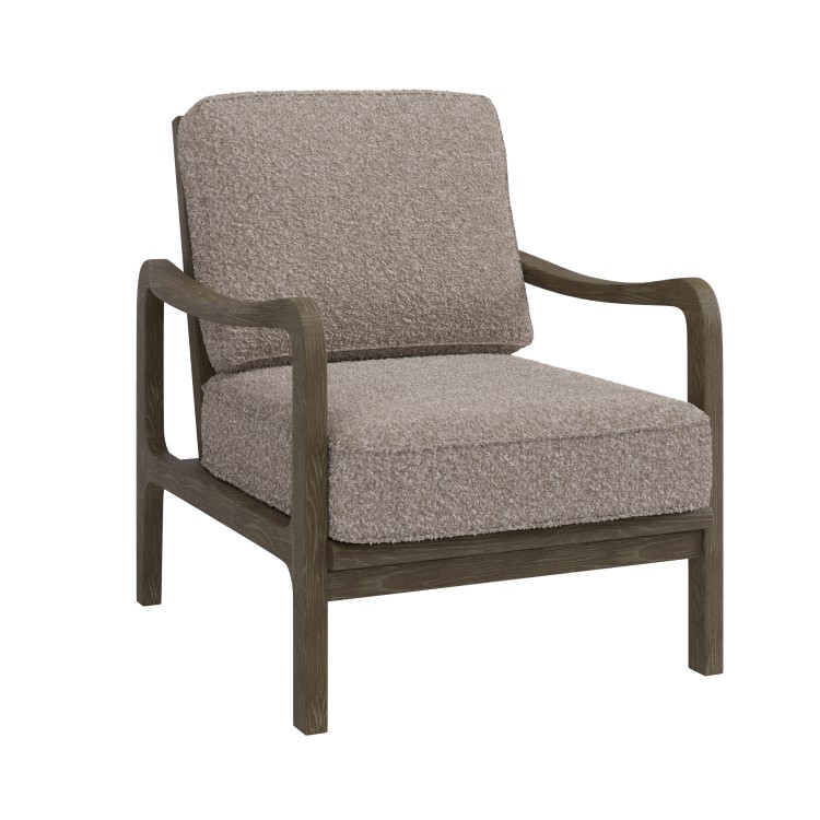 Mink Teddy Mid Century Accent Chair - Farren