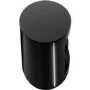 Refurbished Buckingham Oval Affinity TV Stand 1100 Satin Black / Black Glass
