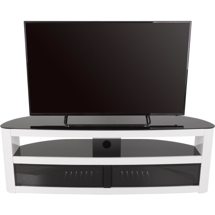 Refurbished AVF Burghley FS1500BURGW White High Gloss TV Stand for up to 70" TVs