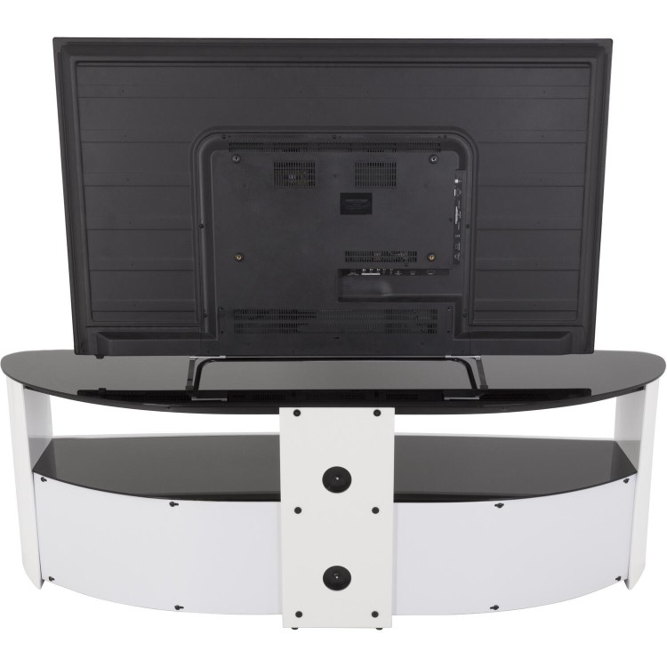 Refurbished AVF Burghley FS1500BURGW White High Gloss TV Stand for up to 70" TVs