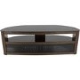 Ex Display - Burghley Affinity Curved TV Stand 1500 Walnut / Black Glass