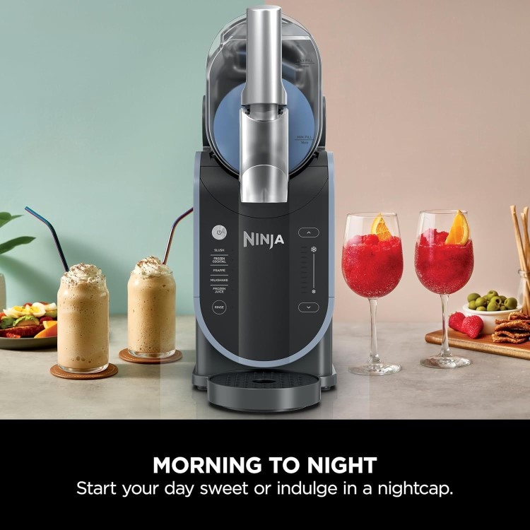 Ninja FS301UK SLUSHi Frozen Drinks Maker  Blue & Grey  Smoothies Slushies & Ice Crushing