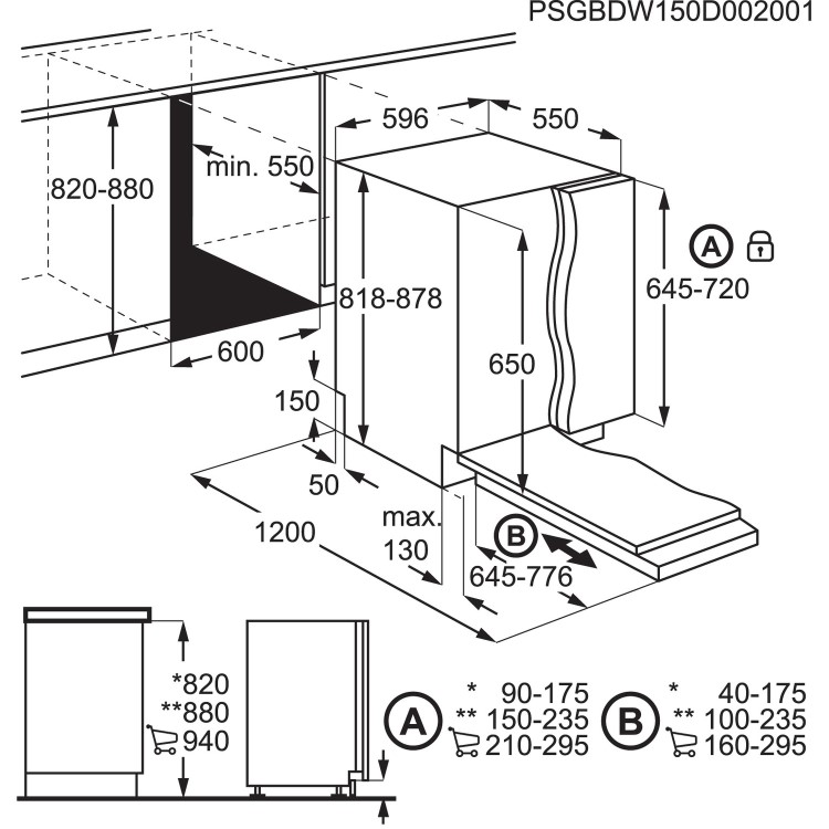 AEG FSB41600Z 13 Place Fully Integrated Dishwasher