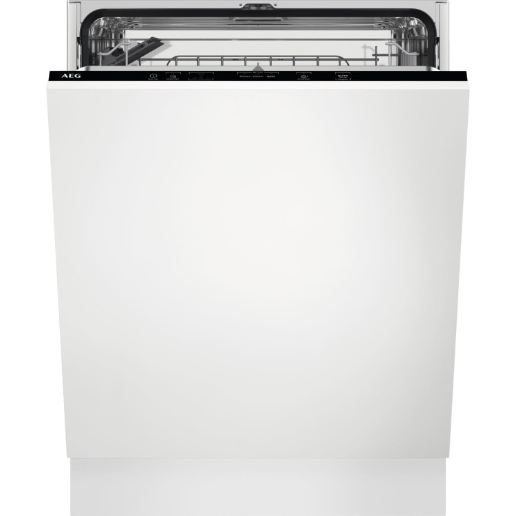 AEG Series 5000 AirDry Integrated Dishwasher - D-rated Black Control Panel