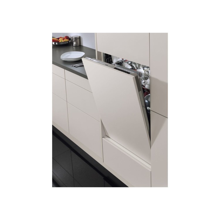 AEG Series 5000 AirDry Integrated Dishwasher - D-rated Black Control Panel