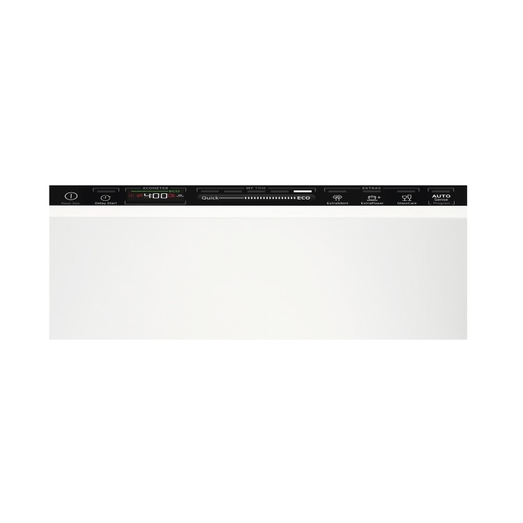 AEG Series 7000 GlassCare Integrated Slimline Dishwasher - D-Rated, White control panel