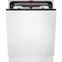 AEG Series 7000 GlassCare Integrated Dishwasher - C-Rated, Black control panel