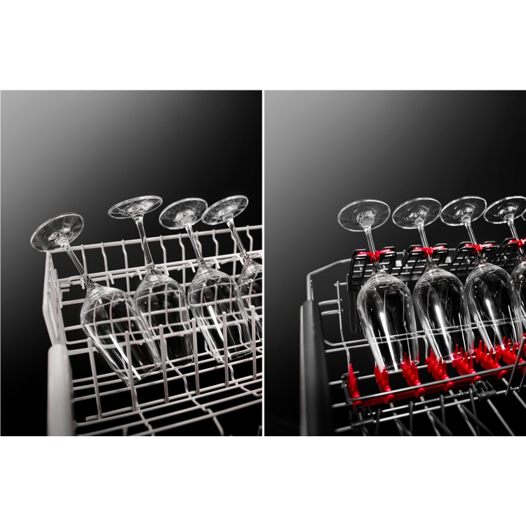 AEG Series 7000 GlassCare Integrated Dishwasher - C-Rated, Black control panel