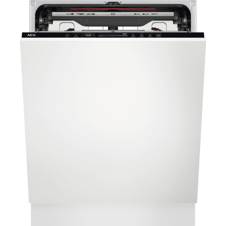 AEG Series 7000 GlassCare Integrated Dishwasher - A-rated Black Control Panel