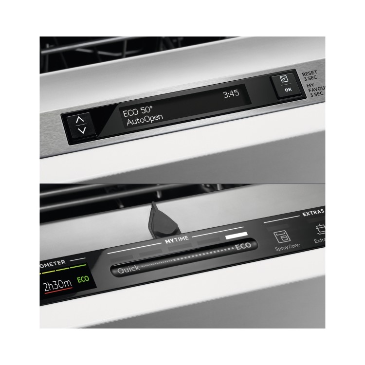 AEG Series 9000 ComfortLift Integrated Dishwasher - D-Rated, Black control panel