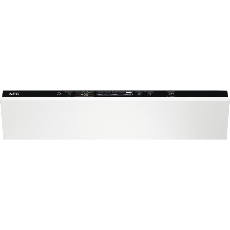AEG Series 6000 SatelliteClean Integrated Dishwasher - D-Rated, Black control panel