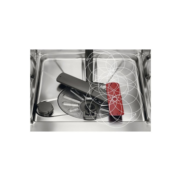 AEG Series 6000 SatelliteClean Integrated Dishwasher - D-Rated, Black control panel
