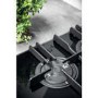 Hotpoint 75cm 5 Burner Gas on Glass Hob with Vertical Flame - Black