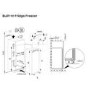 Hisense 235 Litre Integrated In-Column Freezer