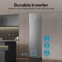 Hisense KitchenFit 312 Litre Tall Freestanding Larder Freezer - Silver