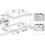 Hotpoint 75cm 5 Burner Gas on Glass Hob with Vertical Flame - Black