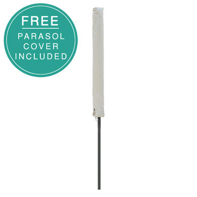 GRADE A1 - Grey Rattan 10 Piece Cube Garden Dining Set - Parasol Included