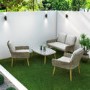 Rattan 4 Seater Garden Sofa & Table Set - Aspen