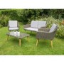 Rattan 4 Seater Garden Sofa & Table Set - Aspen