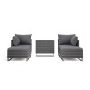 Grey Modular 2 Seater Rattan Sofa Set - Como
