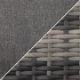 6 Seater Grey Rattan Garden Sofa Set  - Fortrose