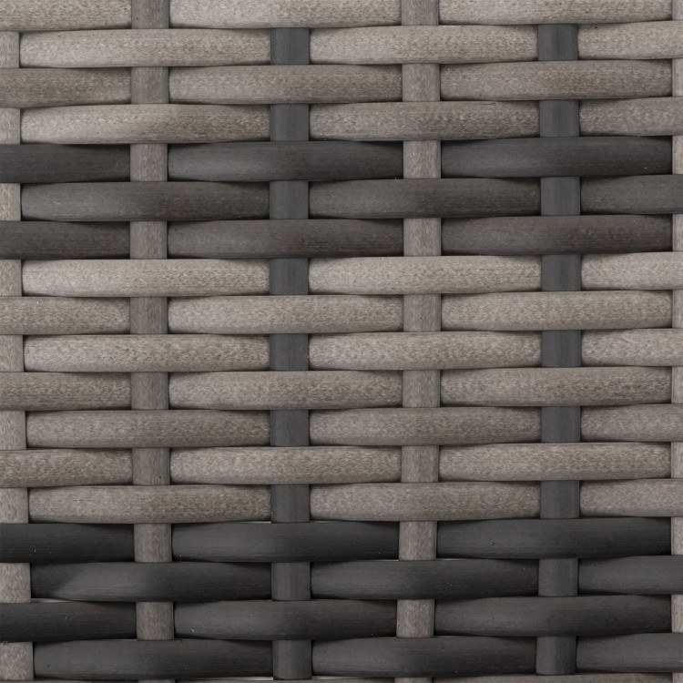 Rattan Sun Loungers with Side Table in Grey - Garden Furniture