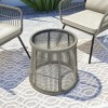2 Seater Garden  Woven Rope Effect Bistro Set - Natural - Como