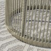 2 Seater Garden  Woven Rope Effect Bistro Set - Natural - Como
