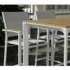 White Outdoor Bar Set with 4 Bar Stools