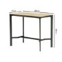 Black Outdoor Bar Set with 4 Bar Stools - Como
