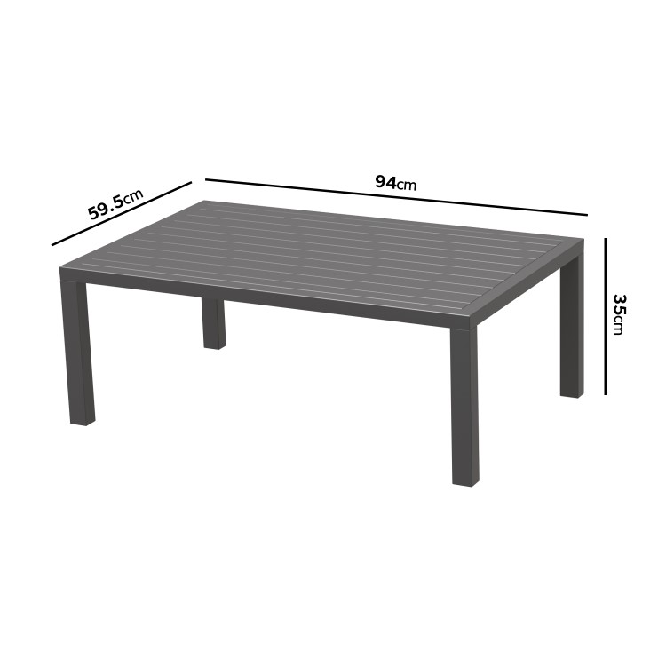 Grey Metal Garden Sofa Set - Como