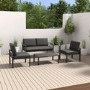 Grey Metal Garden Sofa Set - Como