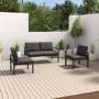 Grey Metal Garden Sofa Set - Como