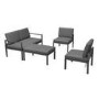 Grey Metal Garden Sofa Set - Como