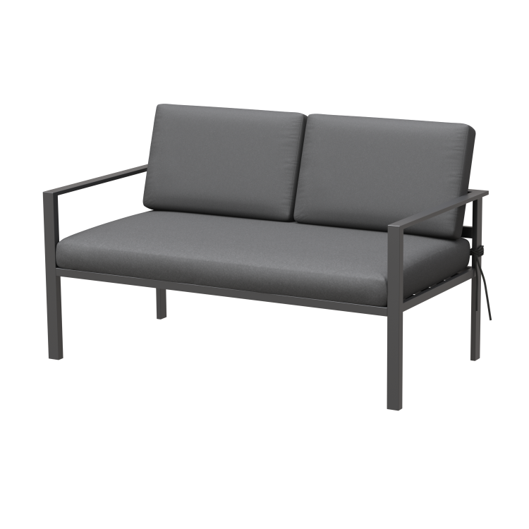 Grey Metal Garden Sofa Set - Como