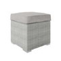 8 Seater Grey Rattan Garden Corner Dining Sofa Set with Height Adjustable Table -  Fortrose