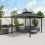 3 x 3m Dark Grey and  Metal Retractable Side Gazebo - Fortrose