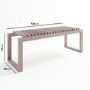 2 Seater Solid Beech Cutter Bench -120 x 40cm - Como
