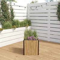 Square Wooden Garden Planter - 55 x 55cm Como