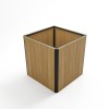 Square Wooden Garden Planter - 55 x 55cm Como
