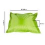 Green Outdoor Water Resistant Bean Bag Lounger - Como