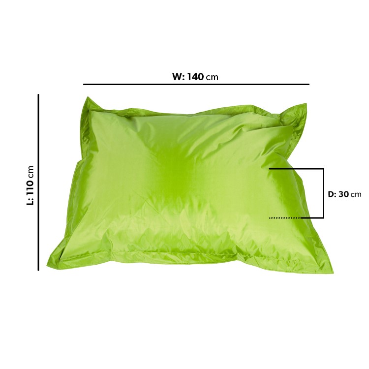 Green Outdoor Water Resistant Bean Bag Lounger - Como