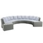 8 Seater Rattan Modular Circular Dining Sofa Set with Height Adjustable Table - Fortrose