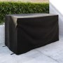 Grey Rattan Water Resistant Garden Storage Box with Serving Ledge & Wheels - 150x90cm - Fortrose