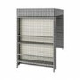 6 Seater Grey Rattan Garden Bar Set with Premium Glass Topped Bar Table - Fortrose