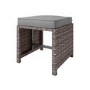 10 Seater Dark Grey Rattan Cube Garden Dining Set - Fortrose