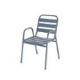 4 Seater Grey Aluminium Table and Chairs Outdoor Garden Dining Set