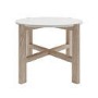 2 Seater Solid Natural Teak Wood & Rope Garden Bistro Set - Aspen
