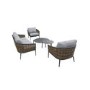 4 Seater Garden Sofa Set with Wicker Woven Chairs & 2 Tables - Como 
