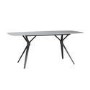 6 Seater Garden Dining Set with Woven Wicker Chairs & Stone Table Top